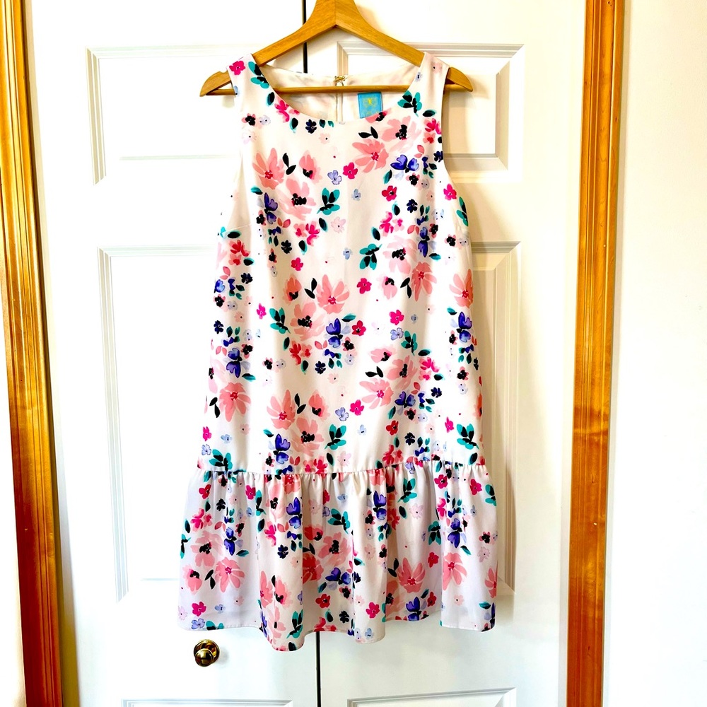 CeCe Sleeveless Floral Dress Size 12 NWOT